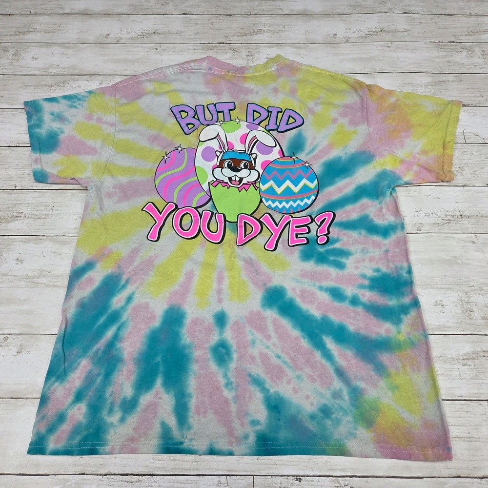 Buc-ee's T-Shirt Women Large Multicolor But Did You Dye Easter Tie-Dye Graphic - Picture 5 of 9